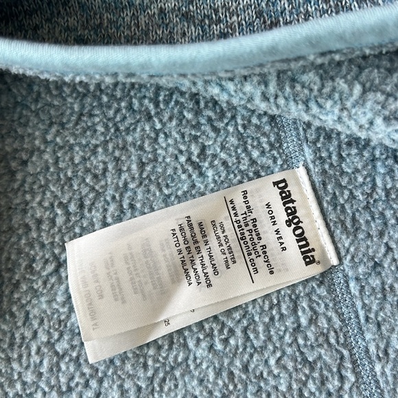 Patagonia Better Sweater Half Zip Pullover Teal Blue - Picture 9 of 9